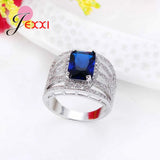 Crystal Rings 925 Sterling Silver Cubic Zirconia Hollow Band for Women