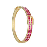 Square Zirconia Cuff Bracelet - Wedding Party Gift