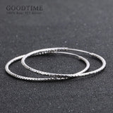 925 Sterling Silver Circle Earrings Gift for Girl Bride Wedding Party