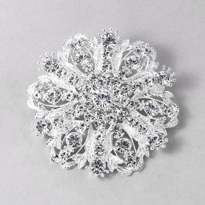 Women Pearl Rhinestone Brooch Men Wedding Suit Bow Tie Accessory Gift