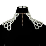 Women's ABS Pearl Necklaces Sexy Body Dress Wedding Jewelry