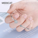 Zircon 925 Silver Dragonfly Butterfly Adjustable Bracelet Bangle
