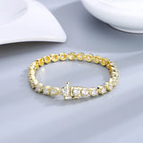 Zircon Bracelet 4mm Round Diamond Tennis Bracelet