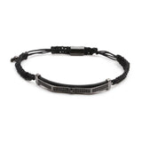 Zircon Crown Charm Bracelet 6MM Copper Beads Rope Braided for Women Men