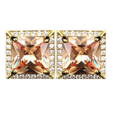 Zircon Cuff Links French Shirt Semi-precious Stones Cufflink