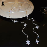 Zircon Flower Collar Torques Choker Necklace