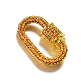 Zircon DIY Rhinestone Charms Clasp Lock Hook Crystal Necklace