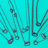 Zircon DIY Rhinestone Charms Clasp Lock Hook Crystal Necklace