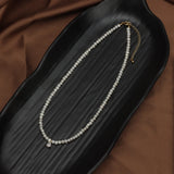 Zircon & Baroque Pearl Pendant Necklace