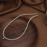 Zircon & Baroque Pearl Pendant Necklace