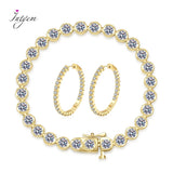Zircon Silver Bracelet 4mm Round Diamond Tennis Bracelet