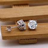 Zircon Stud 925 Silver Stud Earrings for Women