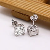 Zircon Stud 925 Silver Stud Earrings for Women