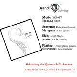 Zircon Water Drop Ear Cuff Women Asymmetry Earrings