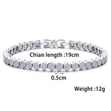 Zirconia Bracelet Stainless Steel Silver Jewellery for Girls