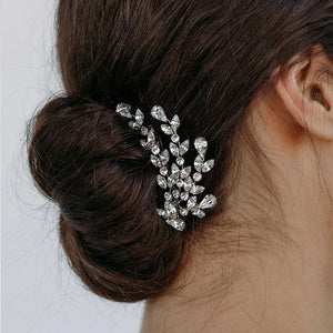 Zricon Leaf Crystal Hair Combs Hairclips Y2k Accessories for Women