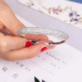 Diamond Filled Stone Bangles for Women Wedding