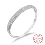 Diamond Filled Stone Bangles for Women Wedding