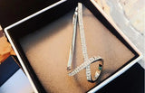 Rhinestone Crystal Palm Bracelet Cross Bangle Jewelry Femme