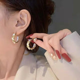 Pearl Chain Earrings Women's Jewelry Dangle Drop