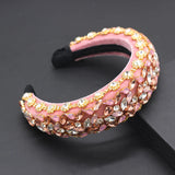 Colorful Rhinestone Geometric Retro Headband