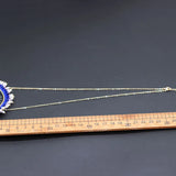 Crystal Necklace Big Eyes Rice Beads Crystal Tassel Eyelashes Necklace