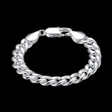 925 Silver 8MM Geometry Bracelets for Wedding