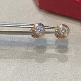 Sparkle Stud One Stone S925 Sterling Silver Women's Jewelry
