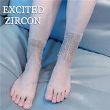 Sparkling Rhinestone Tassel Anklet - Sexy Beach Foot Jewelry