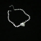 Crystal Love Necklace Women's Exaggerated Collar Chain Choker