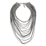 Metal Chain Choker Shining Necklace Egypt Multilayer Wedding Collier Jewelry