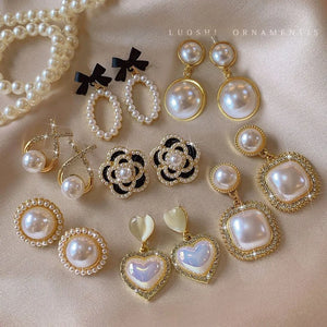 Vintage Pearl Earrings for Women - Classic and Elegant
