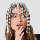 Crystal Fringed Forehead Chain Wedding Headband