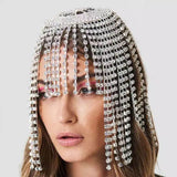 Crystal Fringed Forehead Chain Wedding Headband