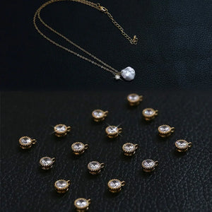 Zircon Mini Pendant for DIY Earrings Necklace Bracelet