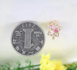 Colorful Rhinestones Clip Earrings Crystal Ear Clip Wedding Kids