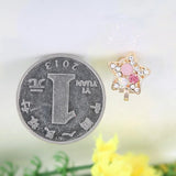 Colorful Rhinestones Clip Earrings Crystal Ear Clip Wedding Kids