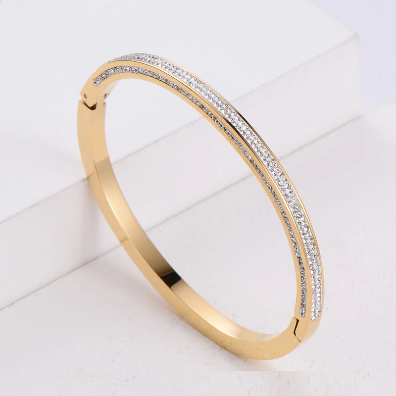 Stainless Steel Women's Bracelet Jewelry Set