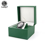 Lychee Pattern Watch Box PU Leather Watch Storage Display Jewelry Organizer