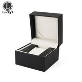 Lychee Pattern Watch Box PU Leather Watch Storage Display Jewelry Organizer