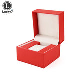 Lychee Pattern Watch Box PU Leather Watch Storage Display Jewelry Organizer
