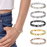 Lymph Drainage Magnetic Bracelet Slimming Weight Loss Health Care