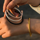 Men's Lymph Drainage Bracelet, Anti-Static Wristband, Titanium Bangle