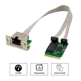 2.5G Ethernet Adapter M.2 Network Card 8125B COM