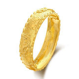 Dragon Phoenix Bangles Bridal Wedding Bracelets Traditional Style