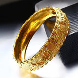 Dragon Phoenix Bangles Bridal Wedding Bracelets Traditional Style