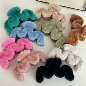 Plush Shark Clip Hairpin Sweet Hair Accessory Headwear