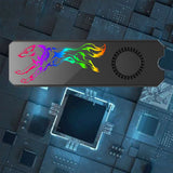 M.2 SSD Heatsink Cooler Vest 5V ARGB Radiator Cooling Fan Thermal Pad
