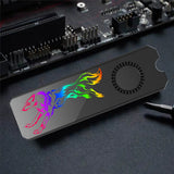 M.2 SSD Heatsink Cooler Vest 5V ARGB Radiator Cooling Fan Thermal Pad