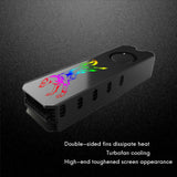 M.2 SSD Heatsink Cooler Vest 5V ARGB Radiator Cooling Fan Thermal Pad